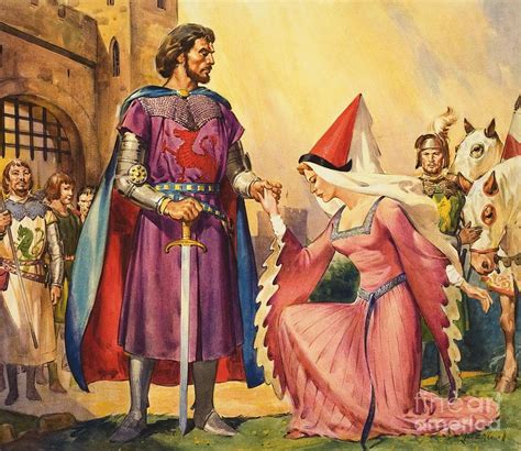 King Arthur And Guinevere Painting by James Edwin Mcconnell | Fine Art ...