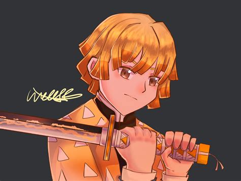 zenitsu agatsuma fanart  ltkalexis  deviantart