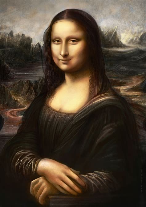 Mona Lisa Digital painting (1) | Images :: Behance