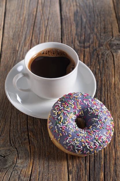 Premium Photo | Donut and coffee