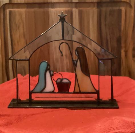 Nativity Scene in Stained Glass - Etsy
