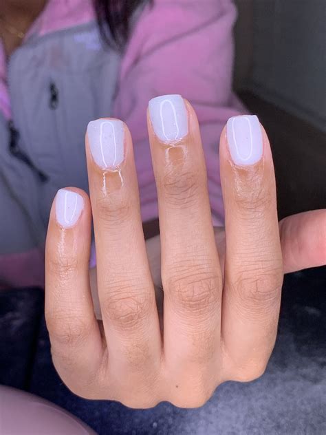 Acrylic overlay 🤍 | Gel overlay nails, Overlay nails, Short acrylic
