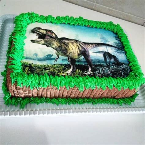 Bolo Dinossauro Quadrado - Bolo de Dinossauro – 60 Inspirações Incríveis para Surpreender a Todos!