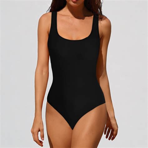 GYUJNB Womens One Piece Swimsuits Push Up with Retro Vintage Swimwear