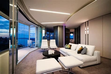 Modern Apartment Interior Design in Warm And Glamour Style - DigsDigs