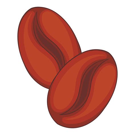 Coffee beans icon, cartoon style 15223703 Vector Art at Vecteezy