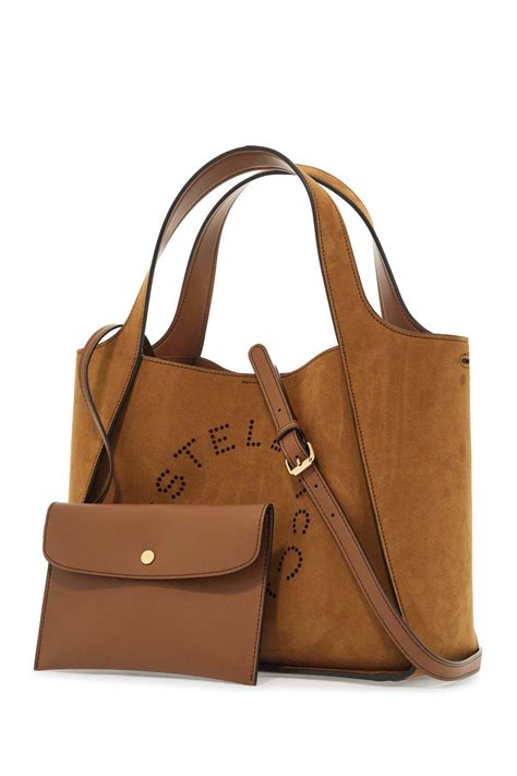 stella mccartney mccartney stella mccartney logo tote bag brown stella