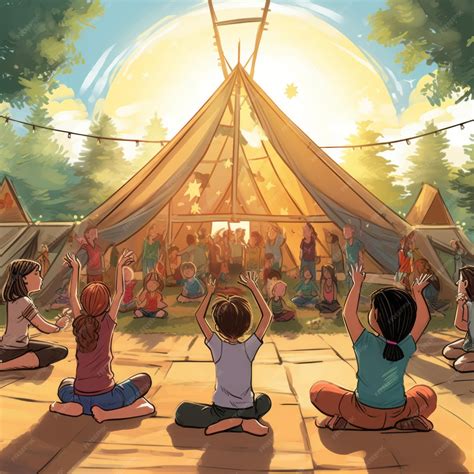 Premium AI Image | Enchanting Cartoons and Mindful Movement Uniting