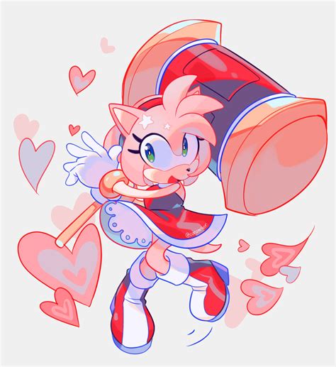 amy rose (sonic) drawn by constellor | Danbooru