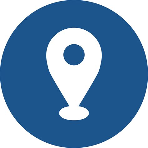 compruebe el icono de ubicacion en el circulo azul  png