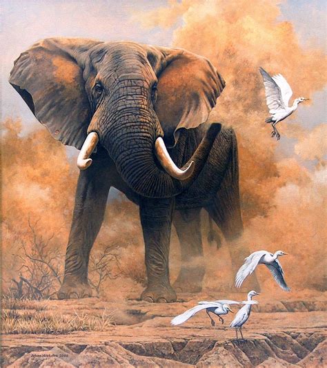 elephant painting an elephant video Elephant painting african rachel ...