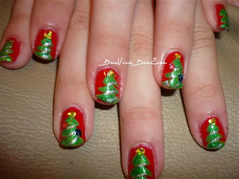 christmas nails christmas tree