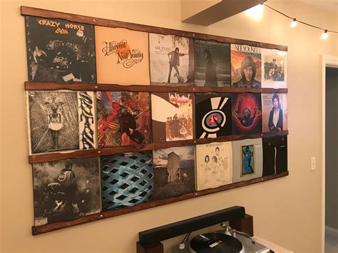 vinyl record storage shelf wall mounted record holder etsy