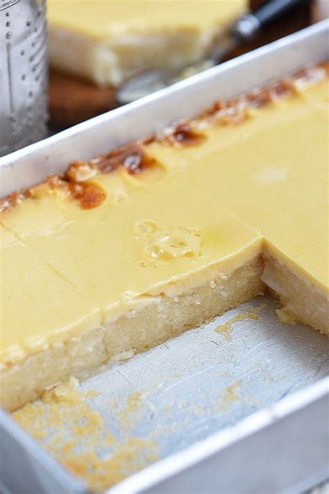 Cassava cake with custard topping – Artofit