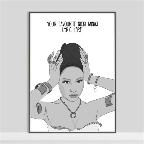 Nicki Minaj Black And White Drawings