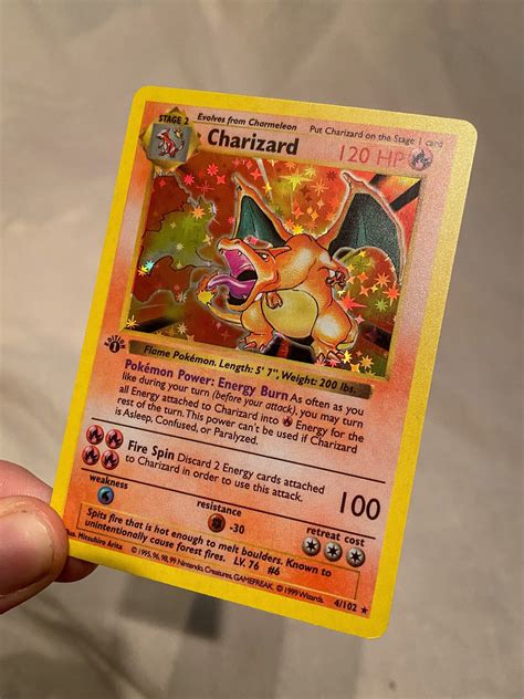 1st Edition Charizard Real - Etsy Ireland