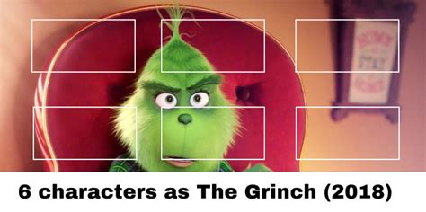 6 characters as The Grinch (2018) by RosyBunny1 on DeviantArt