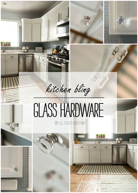 Kitchen Bling: Glass Hardware Installation - It All Started With Paint