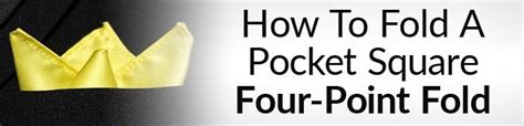 How To Fold A Pocket Square | The Four-Point Fold