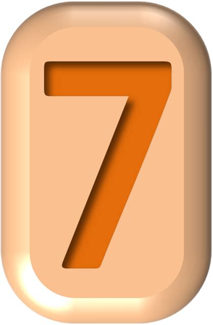 Цифра 7 шаблон - 22 красивых картинки