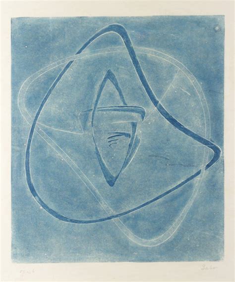 Russian Avant-Garde, Naum Gabo, Untitled, ca.1955-6. Monoprint from...