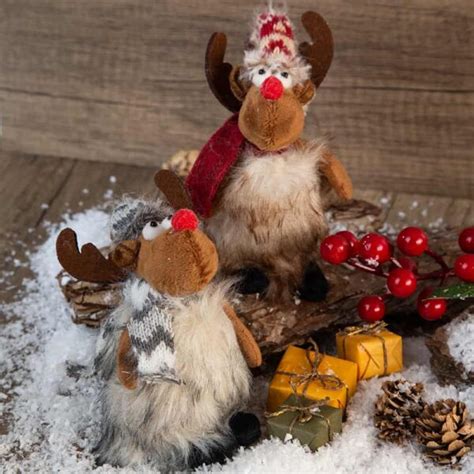 Коледна декорация елен - Червен нос | S-gifts.bg