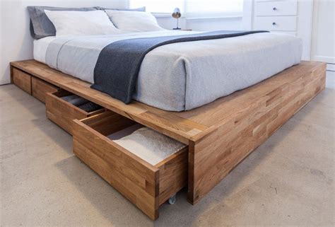 Diy Bed Frame With Drawers