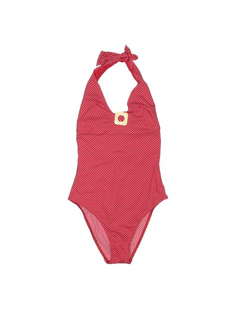 Kiwi St. Tropez Polka Dots Red One Piece Swimsuit Size 8 - 63% off