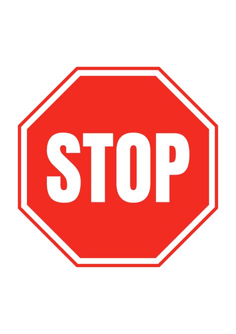 Free Stop Signs Template to Edit Online