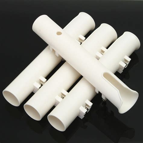 4Pcs Boat Fishing Rod Holders Boat Marine Tube Rod 12" Holder Plastic ...