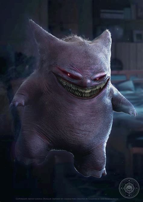 Joshua Dunlop’s realistic interpretation of Gengar terrifies me! : r/creepy