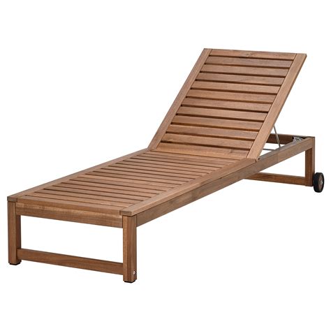 NÄMMARÖ šezlongas lauko šviesiai rudai beicuota (-s) | IKEA Lietuva