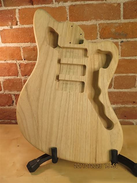custom offset guitar body  natural reverb