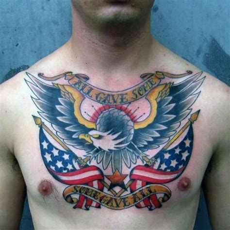 50 Traditional Eagle Tattoo Designs For Men - Old School Ideas