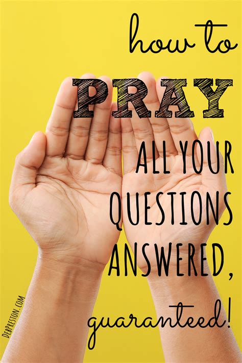 pray   questions answered guaranteed