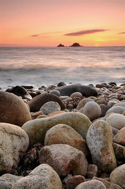 Porth Nanven Sunset Photograph by Rachel Slater