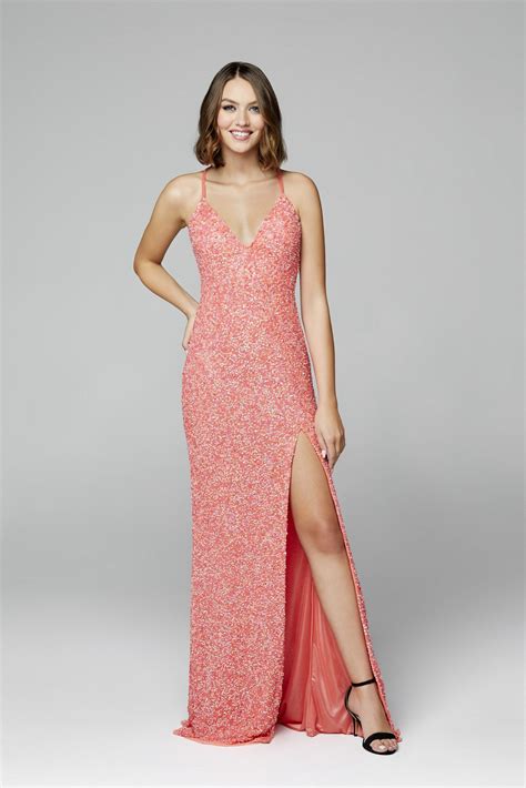 coral prom dresses 4