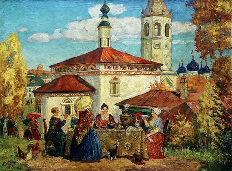 КУСТОДИЕВ Борис - В старом Суздале - (картина)