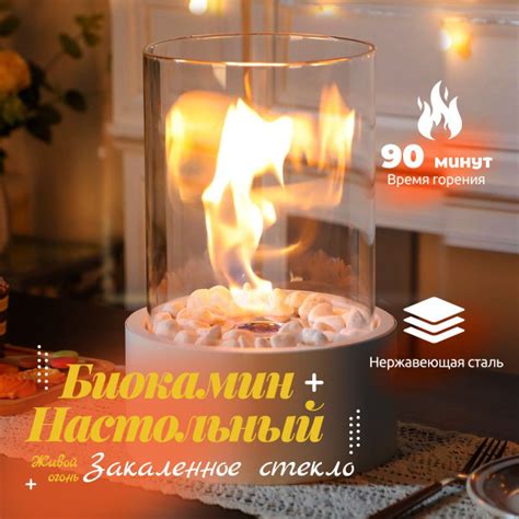 Мини-биокамин настольный, напольный камин спиртовой декоративный для ...