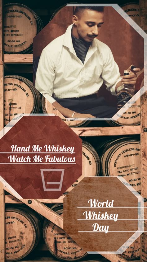 World Whiskey Day Photographic Instagram Story | Instagram Story Template