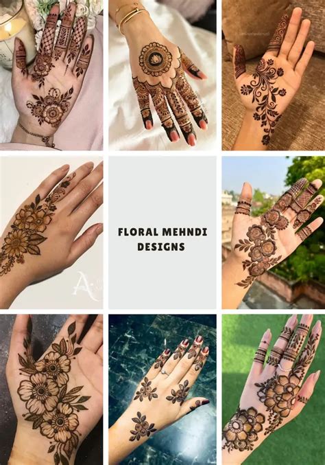 Best Floral Mehndi Designs with Step by Step Video Tutorial