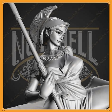 STL file Nutshell Atelier - Athena & X-ray frame girl (NSFW) 🖼️