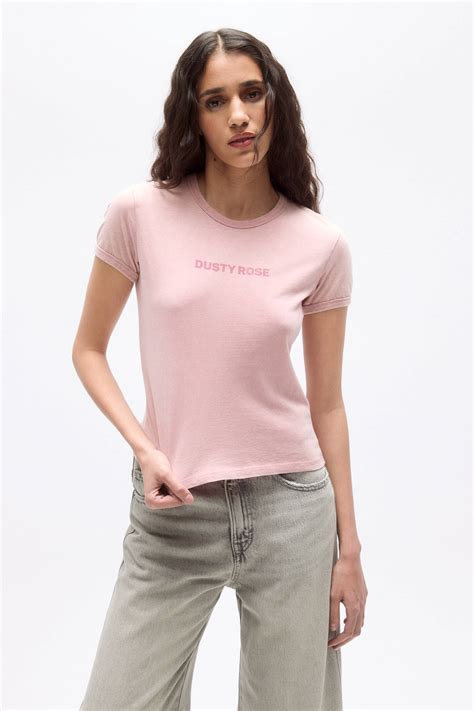 Маица со кратки ракави тескт - PULL&BEAR
