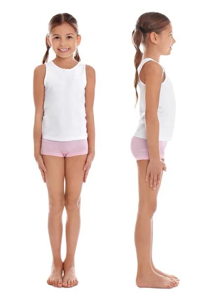 Cute Little Girl Underwear White Background Stock Photo by ©NewAfrica ...