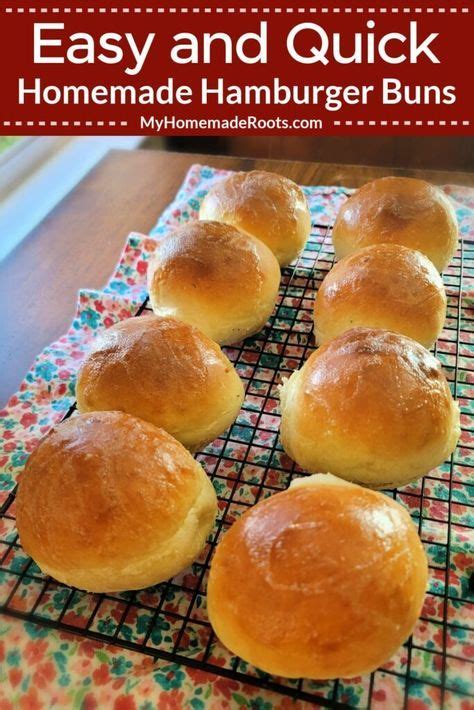 Easy and quick hamburger buns my homemade roots – Artofit
