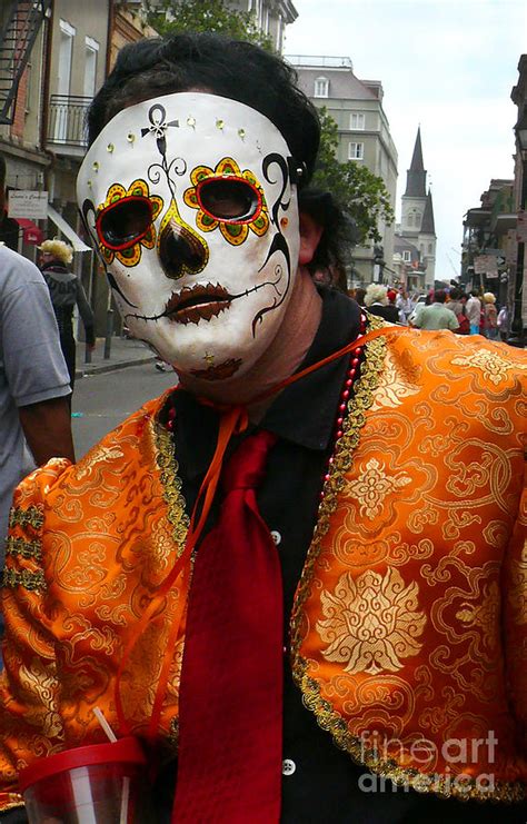 Mardi Gras Man in Mask Photograph by Jeanne Woods - Pixels