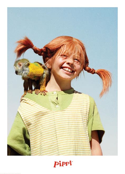Pippi Longstocking Portrait Print