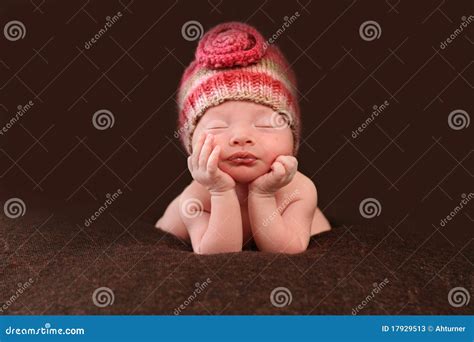 Beautiful newborn baby stock image. Image of funny, brown - 17929513