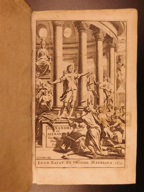 1673 1ed Alexander Alexandro Neapolitan Jurisprudence Roman LAW Ghosts ...