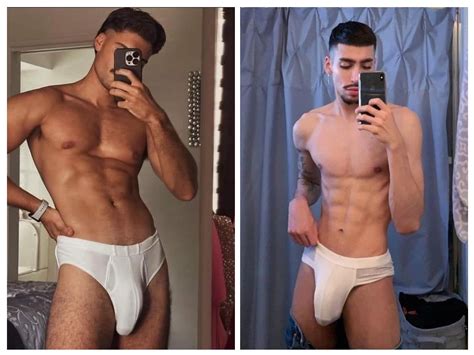 Big bulge contest - White briefs, left or right? : r/HotMaleBulges